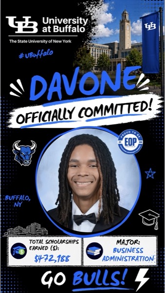 Davone officially committed to University at Buffalo