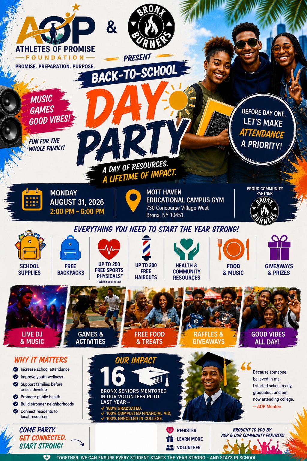 Back-to-School Community Kickoff flyer